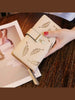 Hollowed Out Leaves Women's Leather Wallet
