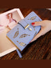 Hollowed Out Leaves Women's Leather Wallet