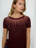 Frank Lyman 258719U Crew Neck Pullover Style in Burgundy, Midnight, Champange and Black Colours