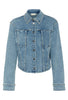 Kaffe Kedorina Denim Jacket Light Wash with Rhinestuds