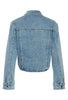 Kaffe Kedorina Denim Jacket Light Wash with Rhinestuds